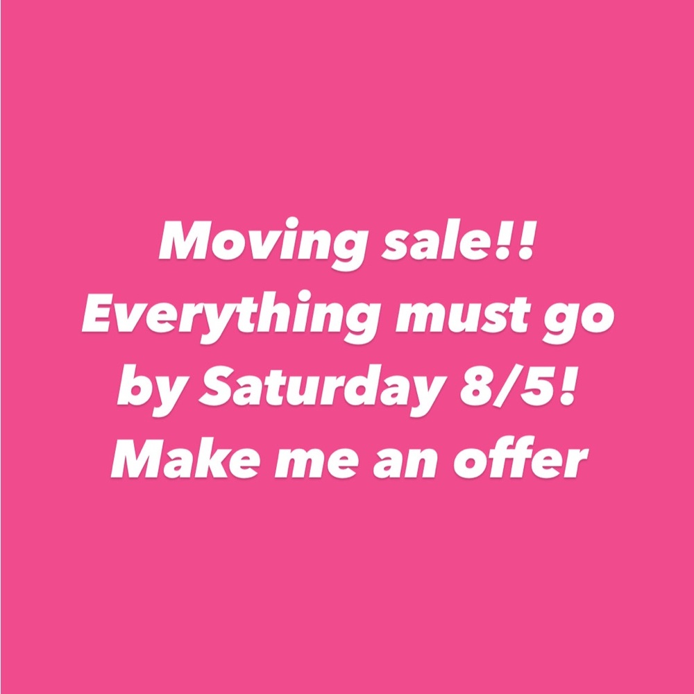 Moving sale!